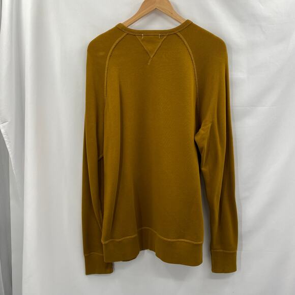 Alex Mill Standard Lightweight Sweatshirt - Golden Khaki - Picture 6 of 6